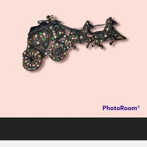 Vintage Stagecoach Brooch